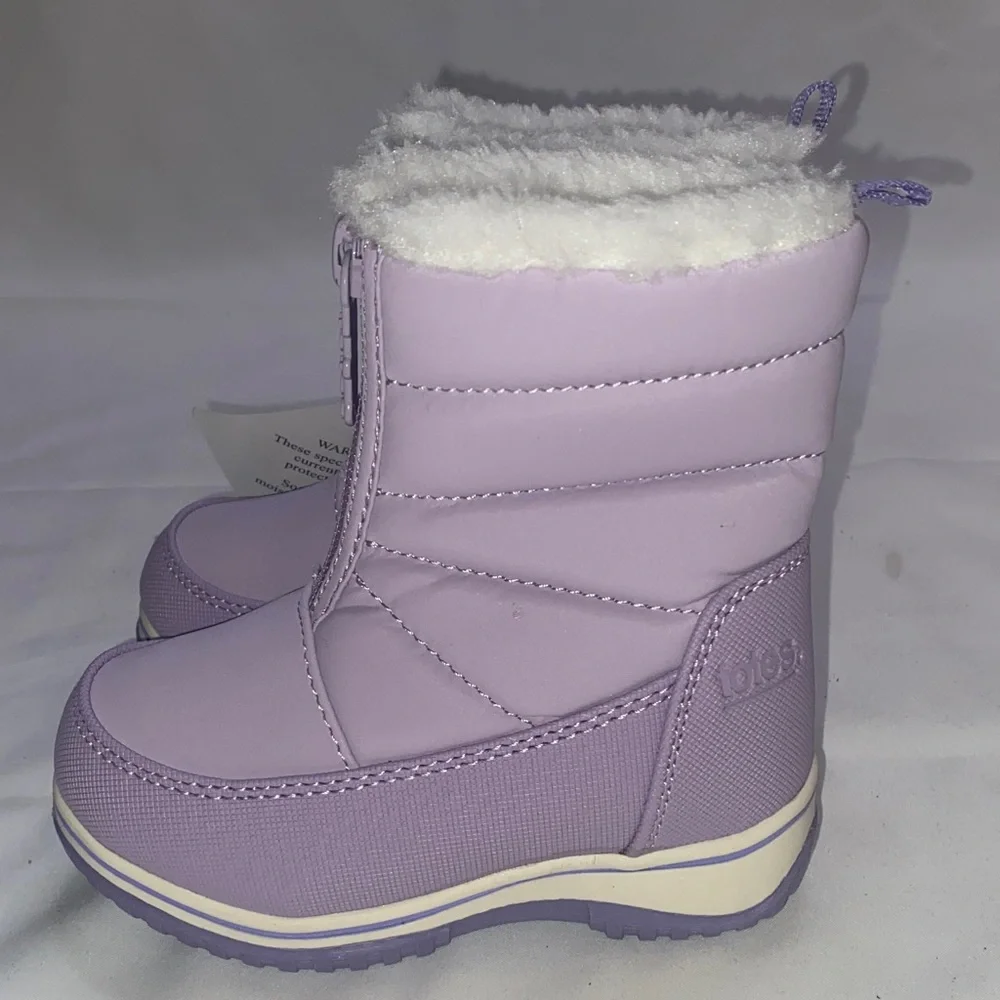 Totes Toddler Girls Zippy Waterproof‎ Insulated Flat Heel Winter Boots